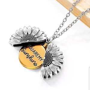 SWEET & Beautiful Daughter Gift or Friend Gift Sunflower Locket Pendant